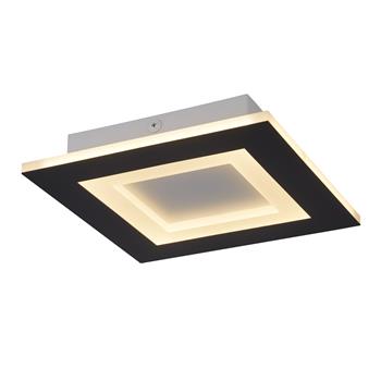 Squary LED 250mm Matt Black Flush Ceiling Fitting 44714BK