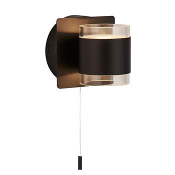 Tumbler IP44 Dual Bathroom Wall Light 93290-2BK