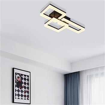 Wall Art LED Matt Black Wall Or Ceiling Light 28612BK