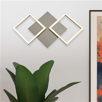 Wall Art LED Satin Silver Wall Fitting 2722SS