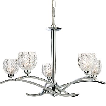 Maple 5 Arm Ceiling Pendant Light 7861-20