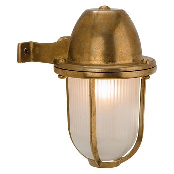 Nautic Solid Brass Downward Facing Wall Lights