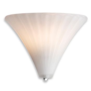Dawn White Glass Wall Light 2862CH