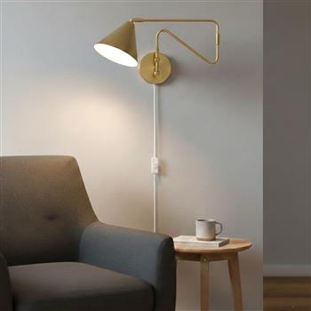 Swing-Arm Plug-In Wall Light
