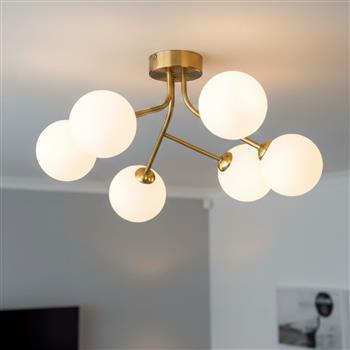 Groves Six-Light Ceiling Fitting