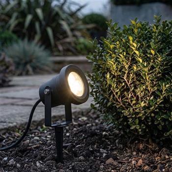 Hayes LED IP65 Outdoor Wall/Spike Light 2830BK