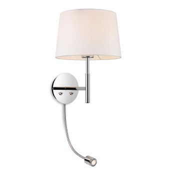 Seymour Chrome LED Two Light Wall Light 2880CH