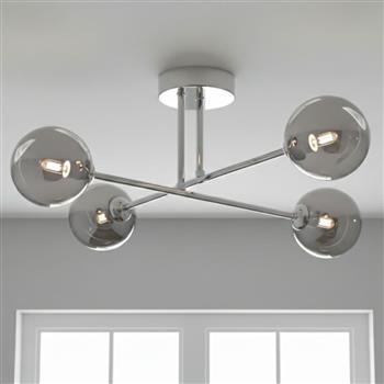 Lando 4-Arm Semi-Flush Light