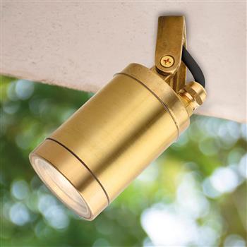 Nautic IP64 Solid Brass Outdoor Single Adjustable Wall Light 4151BR