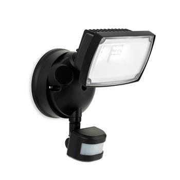 Reflex IP54 Black Outdoor LED PIR Security Light 3867BK