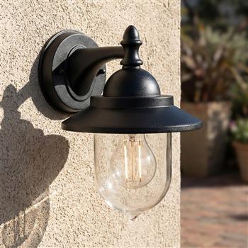 Stanley IP44 Black Outdoor Wall Light 6800BK