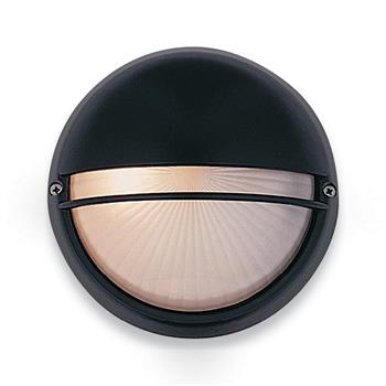 Streamline Classic Small Round IP44 Eyelid Bulkhead Light 5207BK