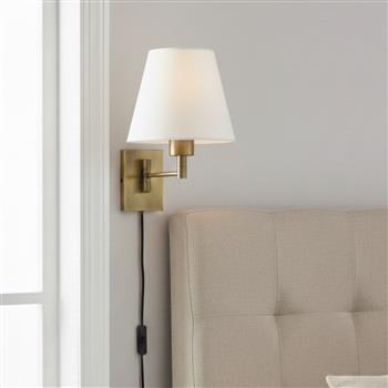 Swing Arm Plug-In Wall Light