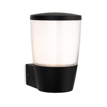 Forbes IP44 Black And White Outdoor Wall Light 3829BK