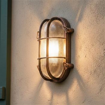 Turin Oval IP65 Bulkhead Outdoor Wall Light