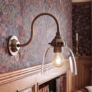 Victoria Swan Neck Period Wall light 5935AB