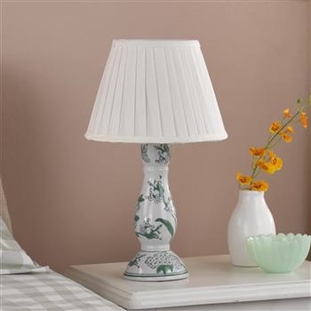Aviara Small Botanicle Table Lamp With Ivory Pleated Shade AVI4024