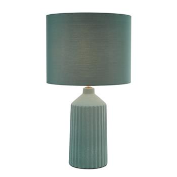Chloris Large Stone Made Table Lamp And Matching Drum Shade