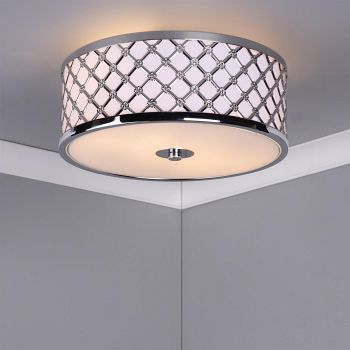 Civic 2 Light Flush Ceiling Fittings