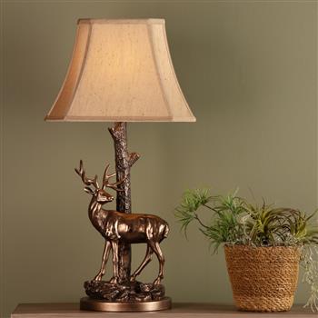 Gulliver Deer Aged Brass Table Lamp GUL5545-X