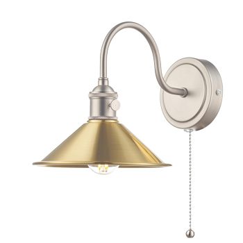 Hadano Antique Chrome Finish Single Wall Light