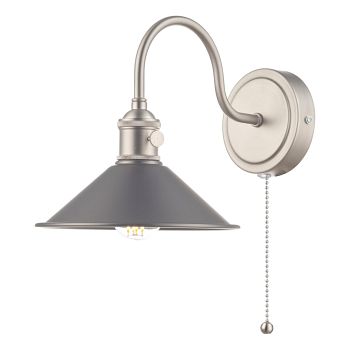 Hadano Antique Chrome Finish Single Wall Light