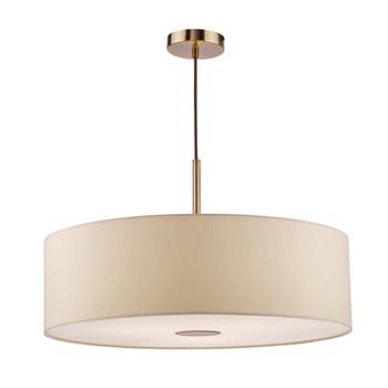 Isla 3 Light Antique Bronze And 600MM Drum Shade Pendant