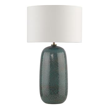 Jadis Blue Ceramic Table Lamp And Ivory Drum Shade JAD4223-PYR162