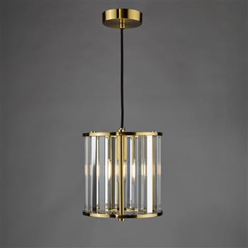 Kiran Faceted Glass Single Pendant Fitting