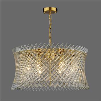 Loire Six Light Warm Brass Ceiling Pendant LOI0635