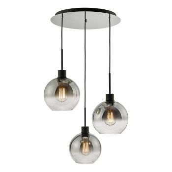 Lycia 3 Light Ombre Glass Cluster Pendant Fitting