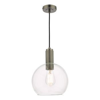 Nikolas Clear Domed Glass Pendant Fitting