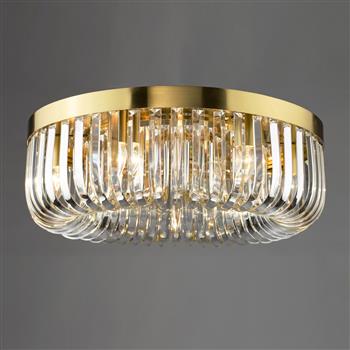 Sigourney 6 Light Crystal Flush Mounted Ceiling Fitting