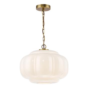 Sumitra Bronze And Opal Glass Large Pendant Fitting SUM8663