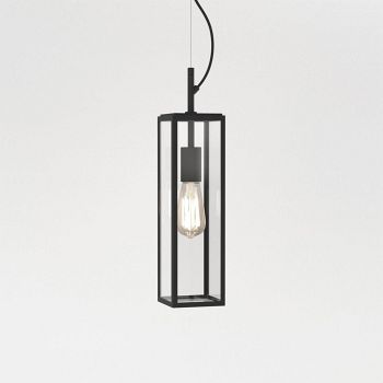 Harvard Pendant IP44 Outdoor Porch Light Textured Black 1402013