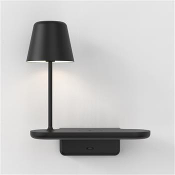 Ito Matt Finished Lamp And Wireless Phone Charger Wall Light