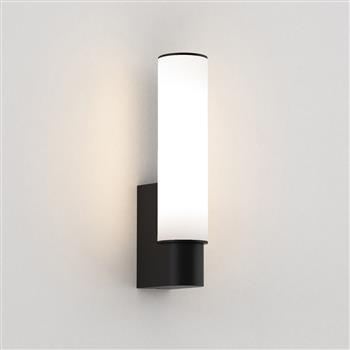 Kyoto IP44 LED Cylinder Opal Glass Bathroom Wall Light 