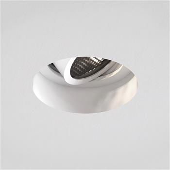 Trimless White Round Recessed Adjustable Fire-Rated Downlight 1248019