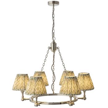 Arabella Nickel 6-Light with Shades