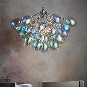 Bathsheba Vibrant Iridescent Six Light Ceiling Pendant 76450