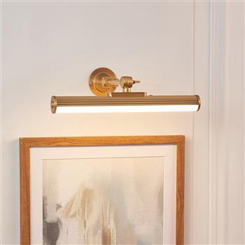 Cirali Rechargeable Warm Brass LED Picture Light 124634