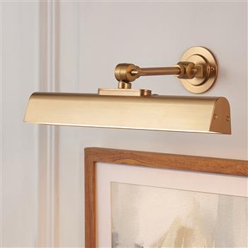 Dalyan Warm Brass Rechargeable LED Picture Light 124636