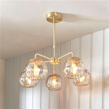 Dimple Five Light Ceiling Pendants
