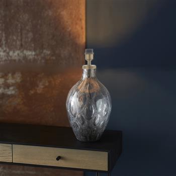 Hurley Charcoal Artisan Glass Lamp Base 91148