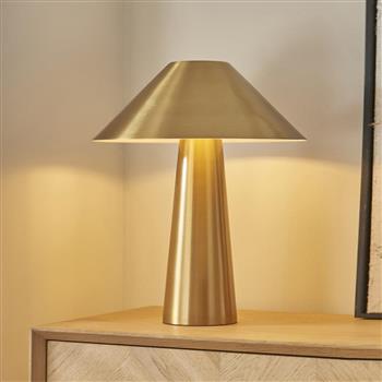 Isak Table Lamp Brushed Aged Brass Plate 118685