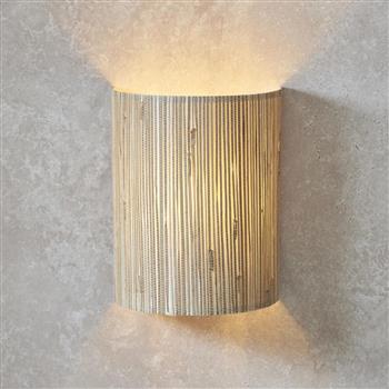 Longshore Wall Light Matt black & Natural seagrass 101690