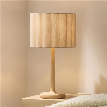 Olson Oak-Stained Ash Wood Table Lamp 120764