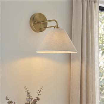 Wallbridge Brushed Aged Brass Wall Light 120306