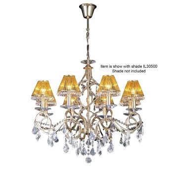 Torino 8 Arm French Gold Crystal Chandelier IL30328