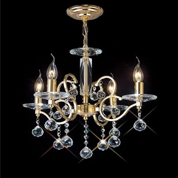 Zinta four arm light fitting